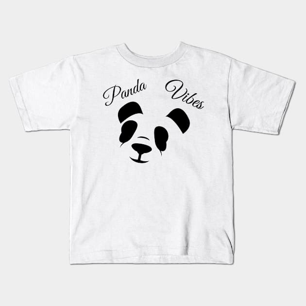 Panda Vibes Kids T-Shirt by FromBerlinGift